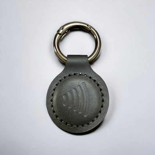 Classic Black - Natural Leather NFC Keychain